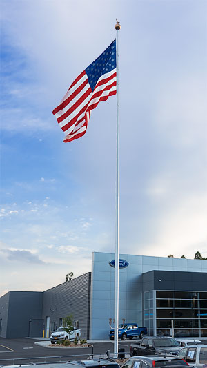 APEX Series 100 Ft.tall Aluminum Flagpole